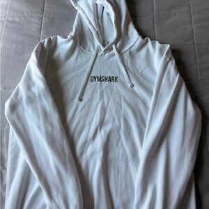 Gymshark White Sweater Minimalist Design